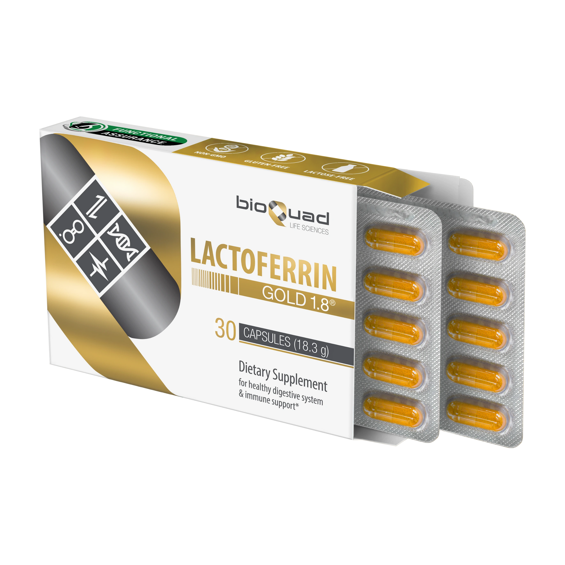 Lactoferrin Gold 1.8® Single Box - bioQuad Life Sciences