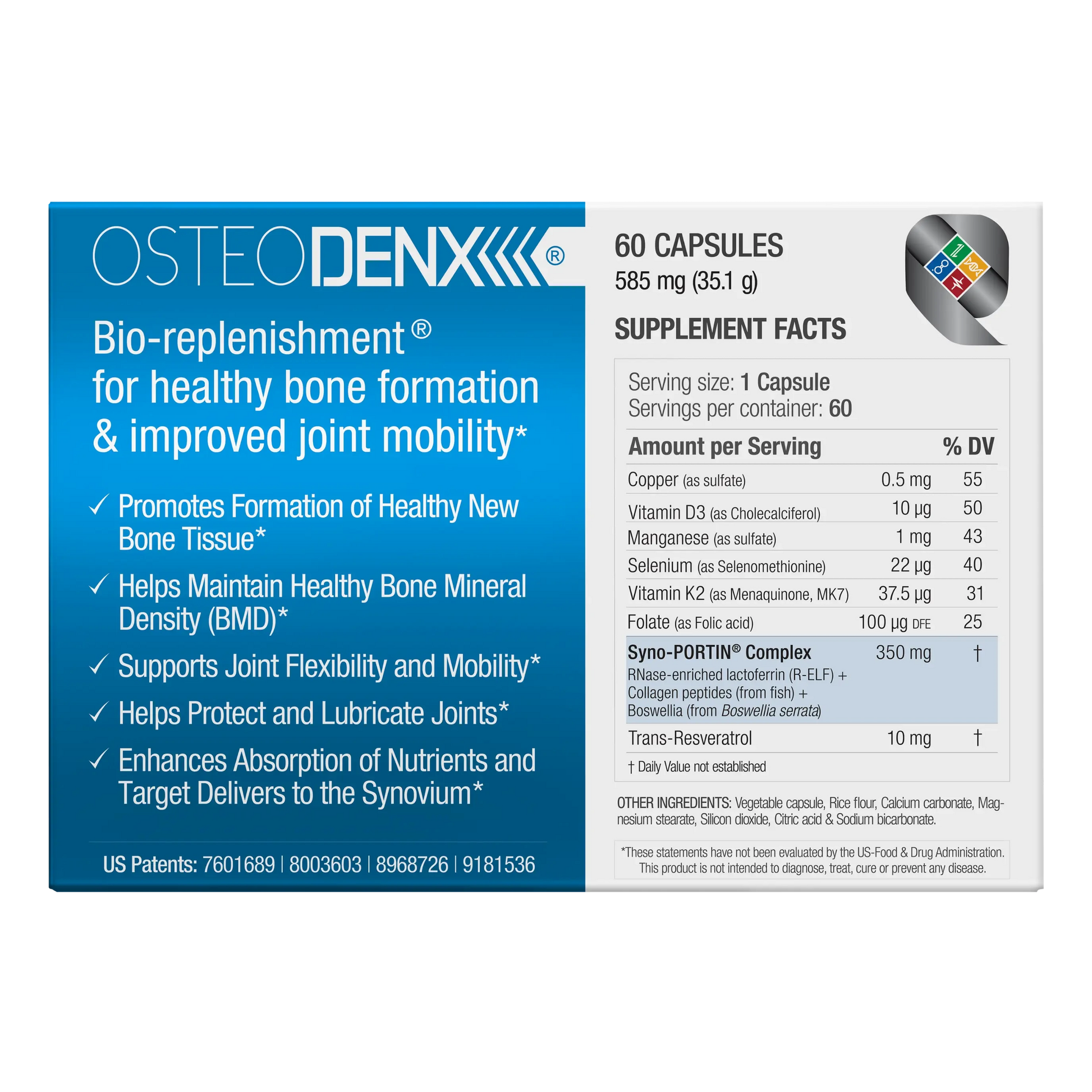 OsteoDenx® Dual Box Back- bioQuad Life Sciences