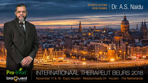 Keynote Lecture & Book Signing by Dr. ‘Narain’ Naidu at the International Therapist Expo-Houten 2018